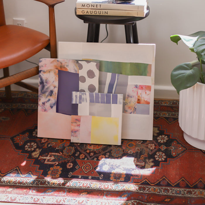 Original Painted Patchwork Art | Ready to Hang | Hayley Kolar Art | Golden Rule Gallery | Excelsior, MN | Minnesota Artists | MPLS Based Art