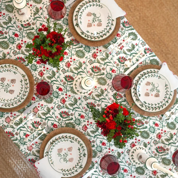 Holly & Pinecones Salad Plate