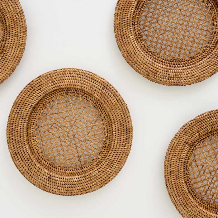 Honey Rattan Charger