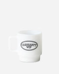 Carhartt WIP Hugging Cats Glass Mug White Home Decor Stickers I037186 02XX