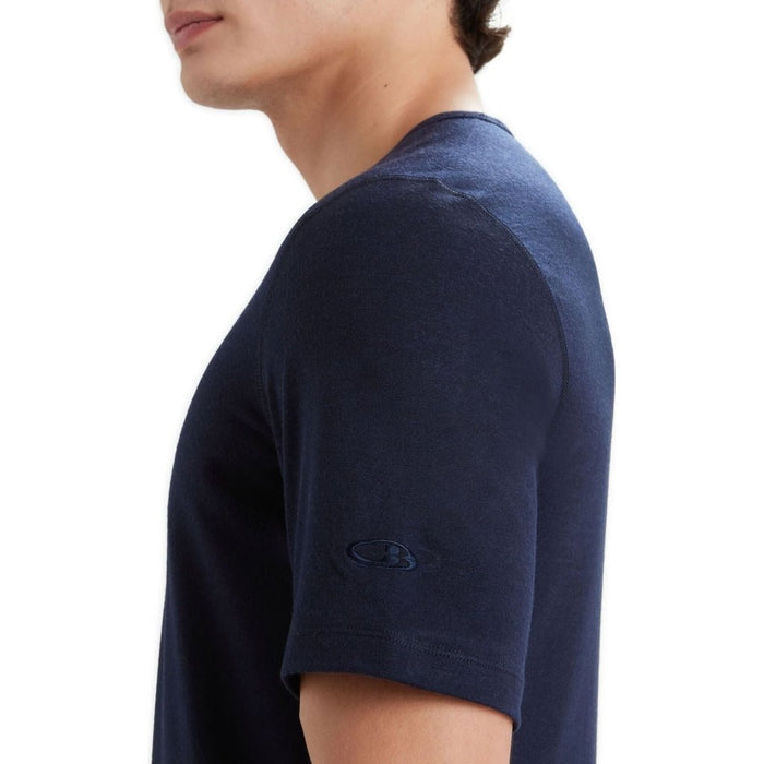 Icebreaker Men's Merino 200 Oasis Short Sleeve Crewe Thermal Top - Midnight Navy - Hill and Dale Outdoors