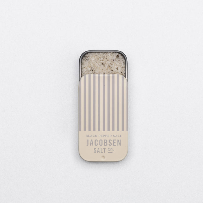 Infused Black Pepper Sea Salt Slide Tin