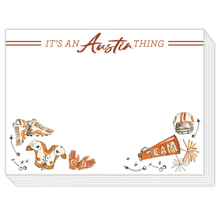 It's An Austin Thing Burnt Orange Football Icons Slab Pad