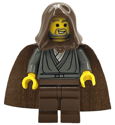 Jedi Knight (Jedi Bob) - Dark Gray Tunic, Brown Hood and Cape