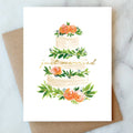 Just Married Cake Greeting Card | Wedding Card
