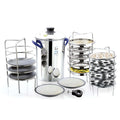 JVL Stainless Steel 15-Piece Multi-Purpose Idly Maker Set including idly cooker and plates for traditional South Indian dishes.