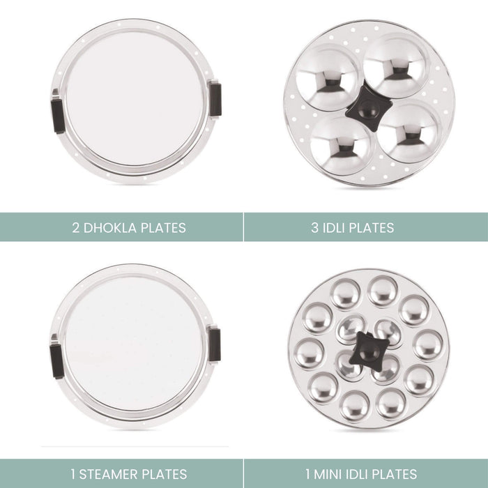 Versatile 5-in-1 JVL kadai steamer with gas and induction compatibility features