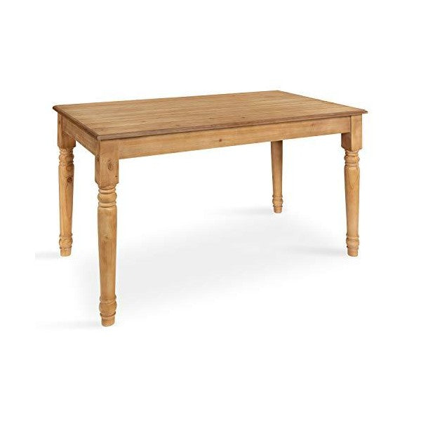 Kate and Laurel Cates  30" Rustic Brown Rustic Farmhouse Barnboard Dining Table