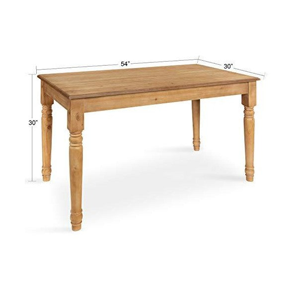 Kate and Laurel Cates  30" Rustic Brown Rustic Farmhouse Barnboard Dining Table