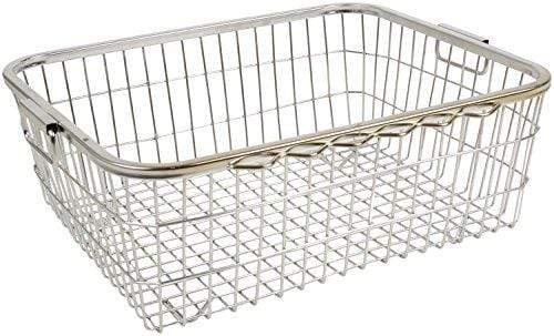 Kitchen Mart Dish Draining Basket / Kuda, Rectangle, Size - 1, 61x47x20 cms (LxBxH), (Pack of 1, Stainless Steel) Heavy - KITCHEN MART
