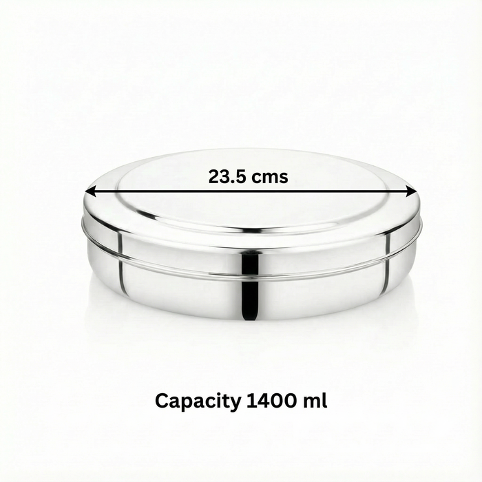 Kitchen Mart Elite papad keeper with secure lid for crispy snack storage