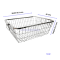 Kitchen Mart Stainless Steel Dish Draining Basket/Kuda, Rectangle, Durable and Rust-Proof