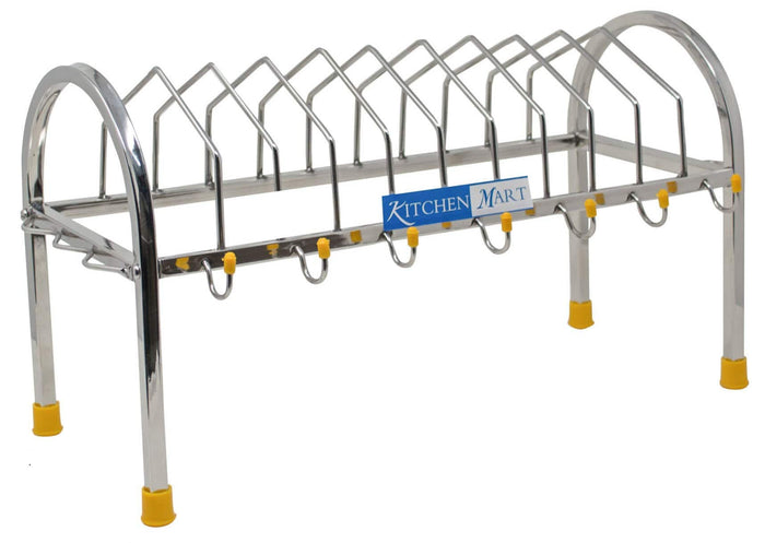 Kitchen Mart Stainless steel Plate Stand (3 in 1) - KITCHEN MART