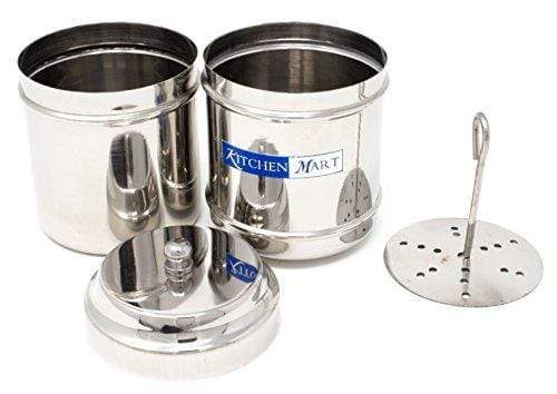Kitchen Mart Stainless Steel with 2 Cups Capacity Coffee Filter (Silver) - KITCHEN MART