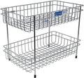 Kitchen Mart Vegetable Trolley , Rectangle, 2-Tier, Stainless Steel (Multipurpose Kitchen Storage Rack / Shelf) - KITCHEN MART