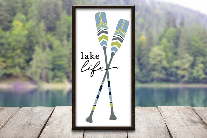 Lake Life 15" x 30" Framed