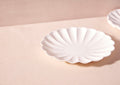 Large Scalloped All-Natural Plates, Set of 8