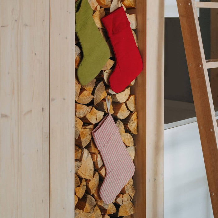 Lava Falls Linen Christmas Stocking