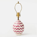 Lavender Herringbone Table Lamp