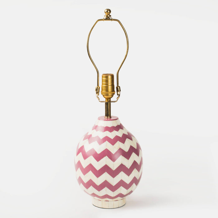 Lavender Herringbone Table Lamp