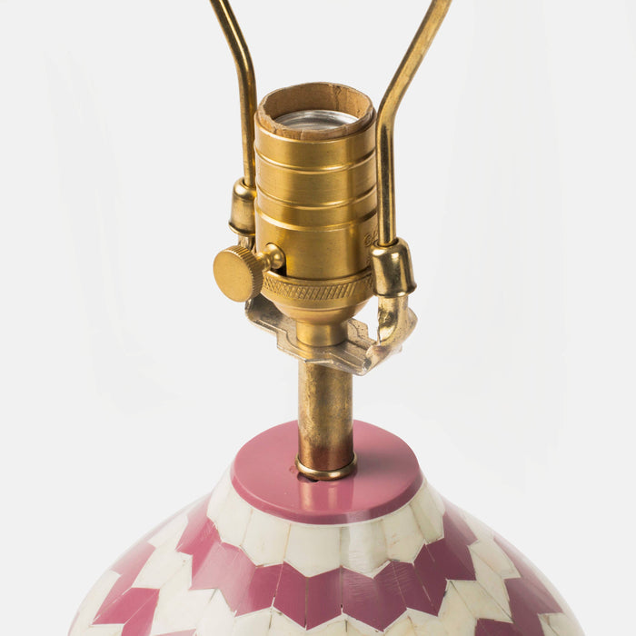 Lavender Herringbone Table Lamp