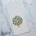 Lemon Tree White Dishtowel