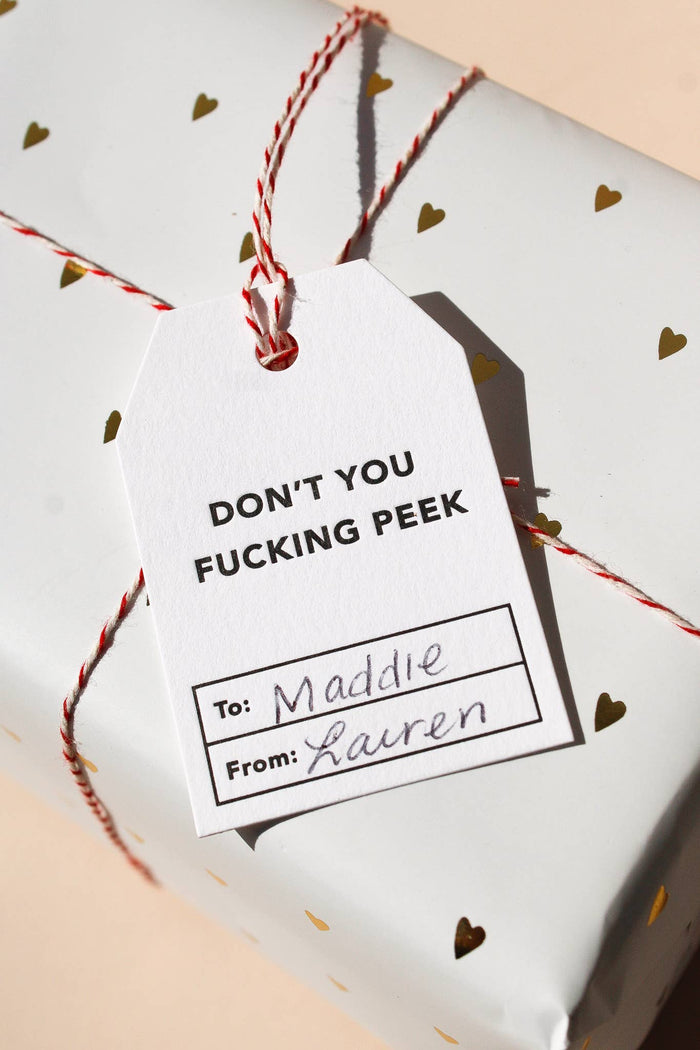 Letterpress Gift Tags
