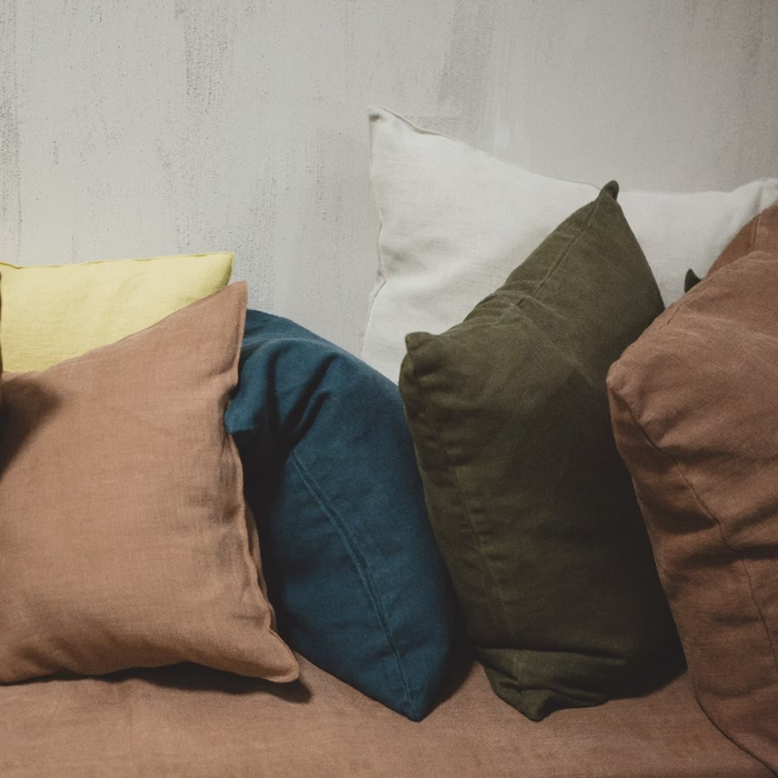 Libeco Hudson Solid Linen Pillows 25" x 25"