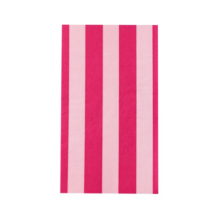 LIGHT & HAUTE PINK SIGNATURE CABANA STRIPE GUEST TOWELS