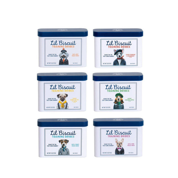 Lil Biscuit Training Tin Dog Treats
