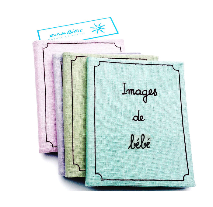 Linen Baby Photo Album / Brag book - Images de bebe