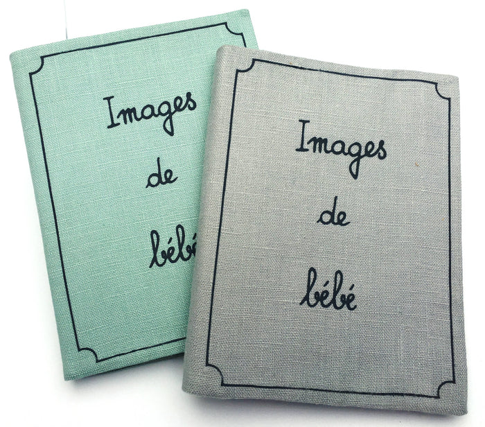 Linen Baby Photo Album / Brag book - Images de bebe