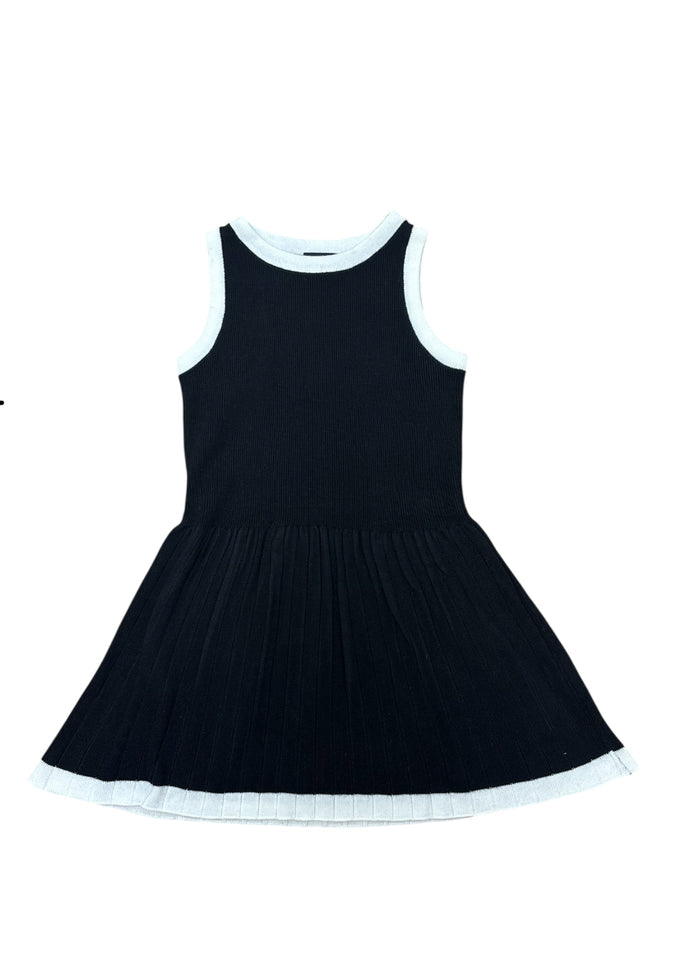 Little Olin-AW Black Sweater Knit Dress