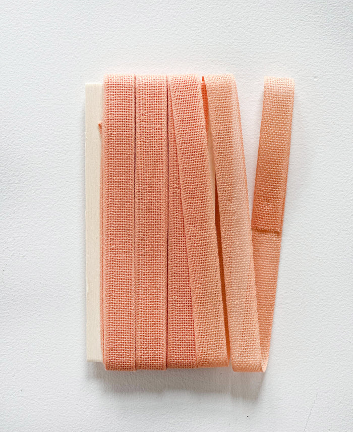 Loose weave cotton ribbon | wood paddle 10 Yards