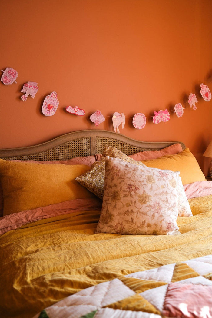 LOVE BIRDS SEWN GARLAND