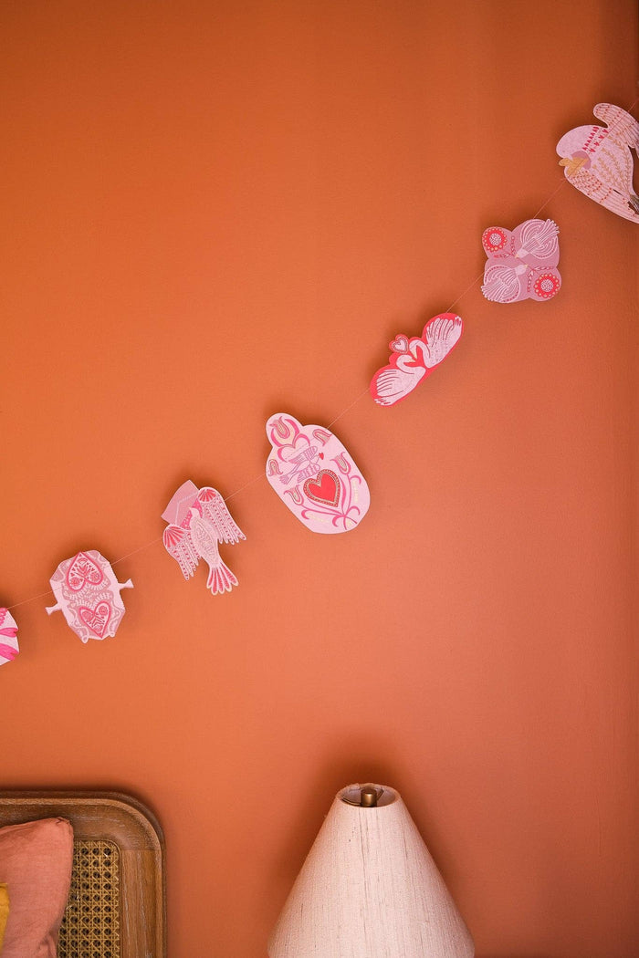 LOVE BIRDS SEWN GARLAND