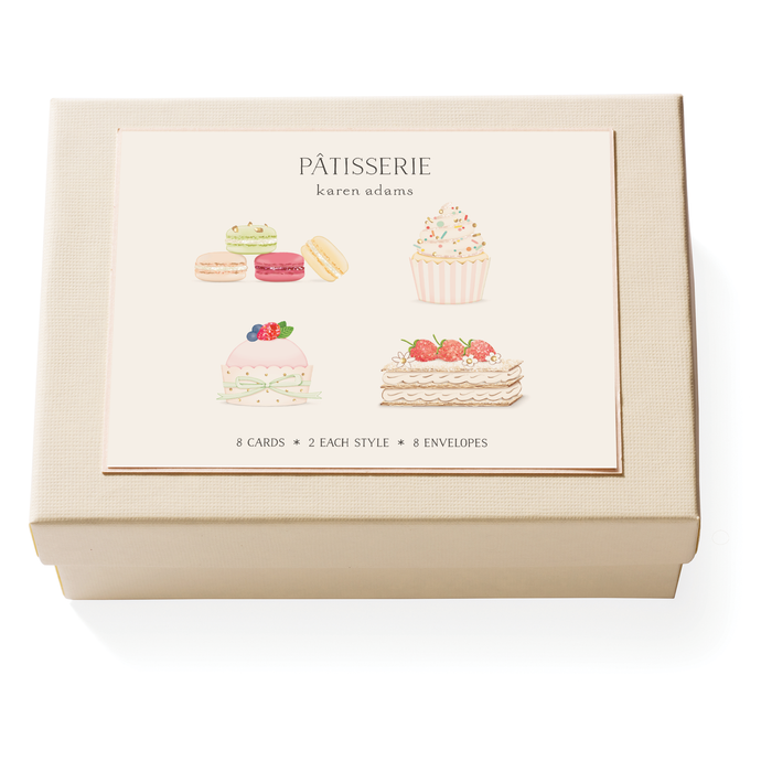 Macarons Individual Notecard