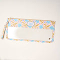 Mahjong Tile Keeper Pouch–Poppin' Petals Aqua