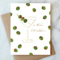 Martini Olives Greeting Card