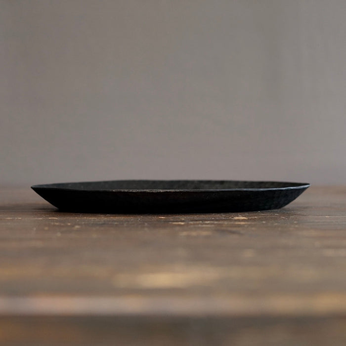 Medium Black Oval Plate #YO7