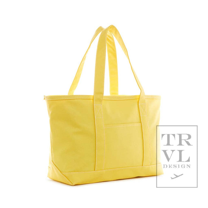 Medium Tote - Coated Canvas Daffodil by TRVL