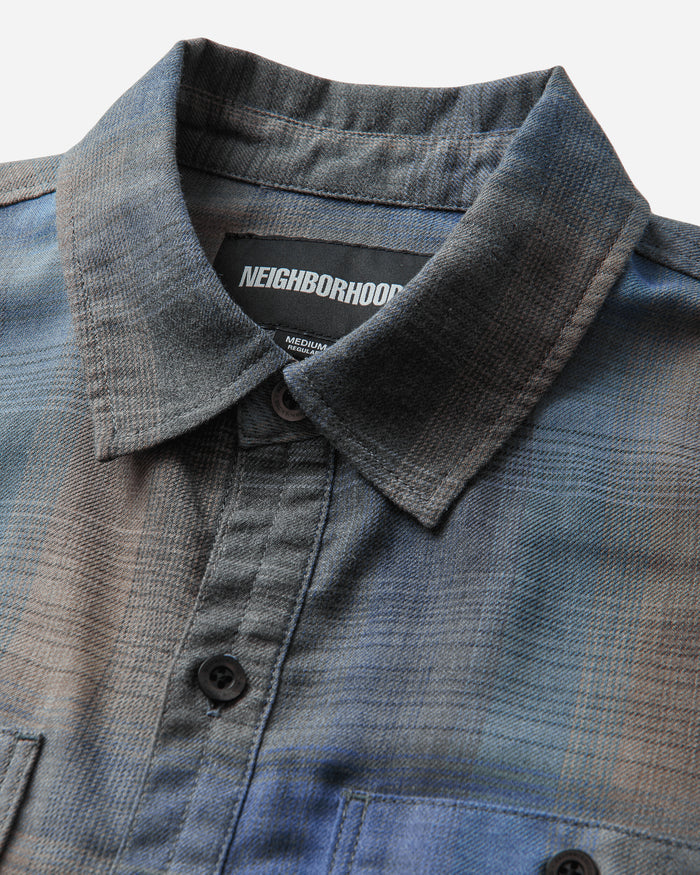 Neighborhood Hombre Check Shirt Ls Purple Shirts Longsleeve Shirt 261AQNH-SHM04 PURPLE