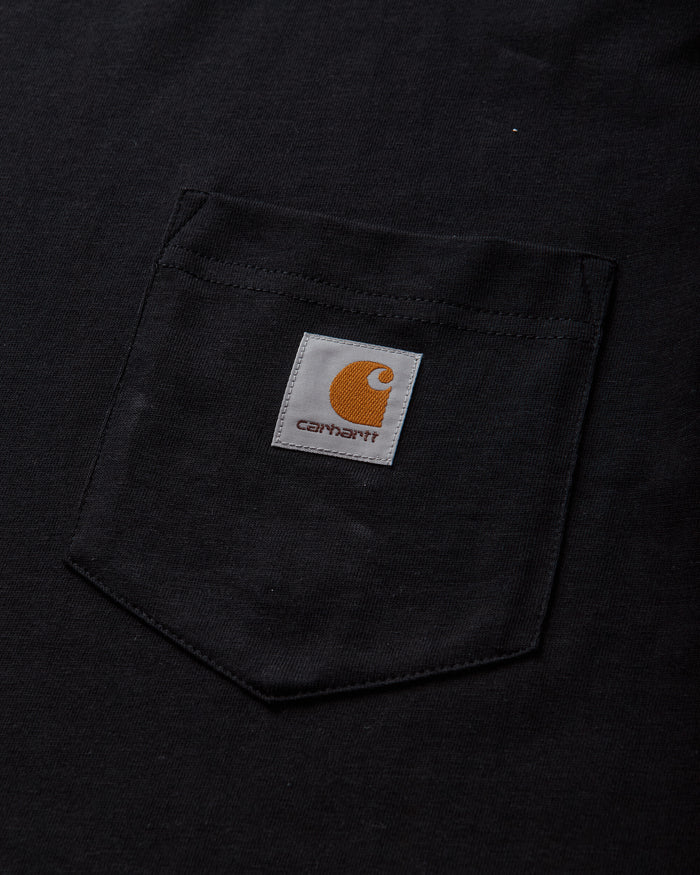 Carhartt WIP S/S Pocket T-Shirt Black T-Shirts Shortsleeve I030434 89XX