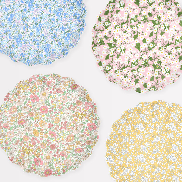 Meri Meri x Liberty Mixed Set Reusable Large Plates