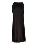 Outline of Mermaid Sheer Skirty - Black