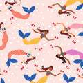 Mermaids on Parade Gift Wrap - Roll of 3 Sheets