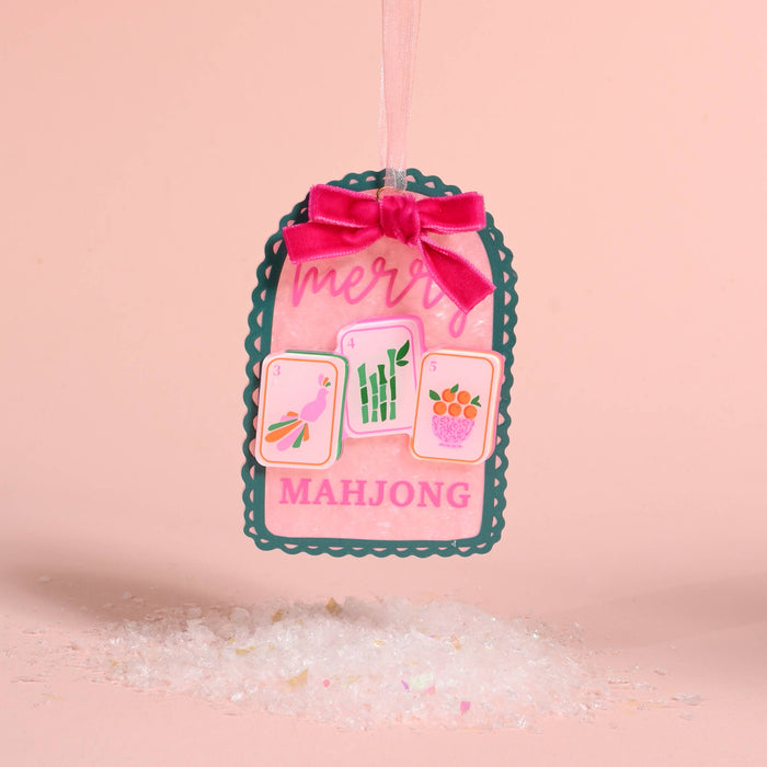 Merry Mahjong Christmas Ornament