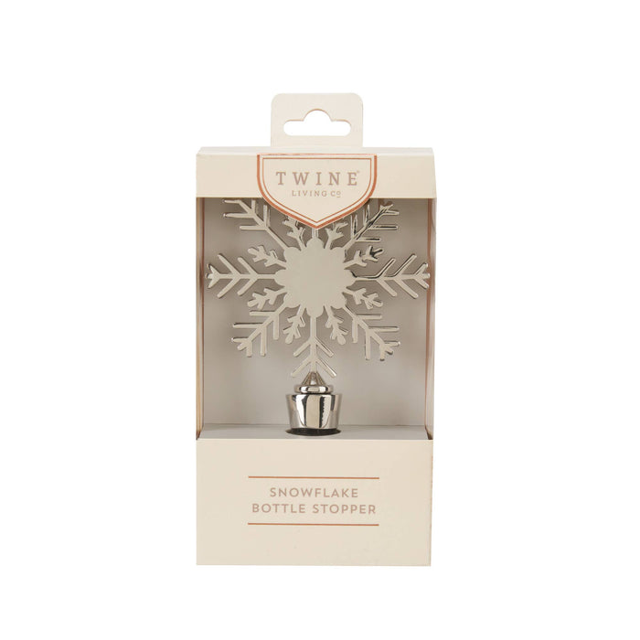 Metal Snowflake Wine Bottle Stopper