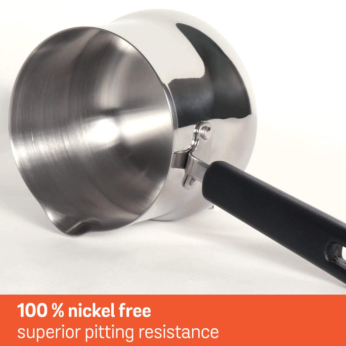 Professional Meyer mini saucepan with riveted handle ideal for baby food preparation
