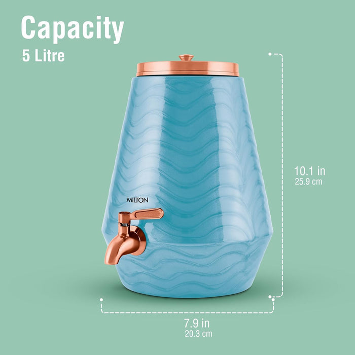Milton Copper Neerja Matka – 5L | Traditional & Health-Boosting Water Storage
